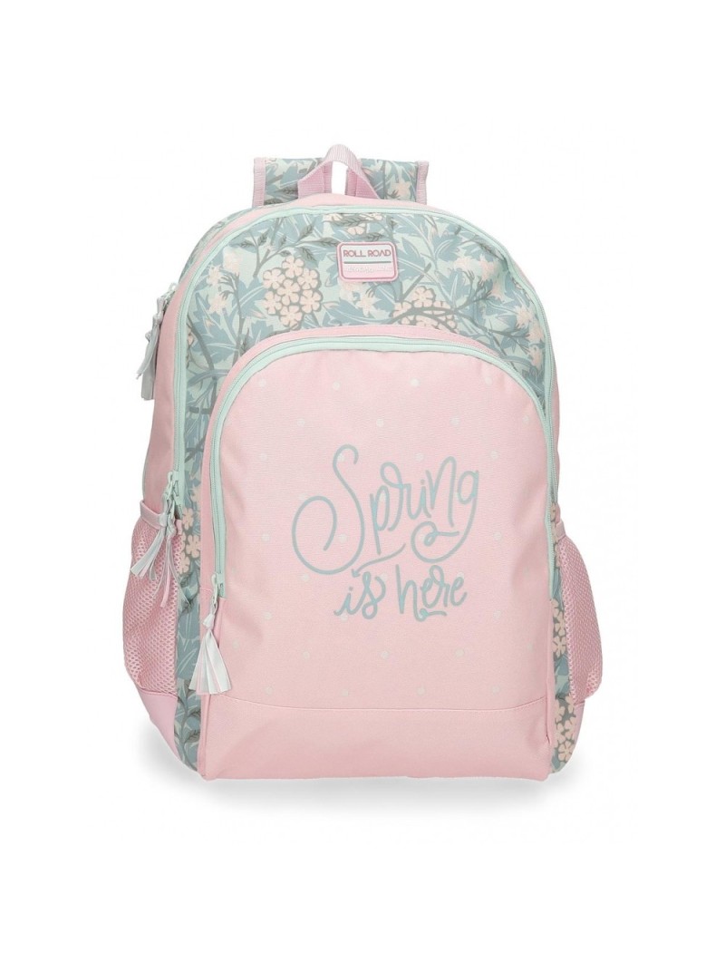 mochila-escolar-dos-compartimentos-adaptable-a-carro-roll-road-spring-is-here